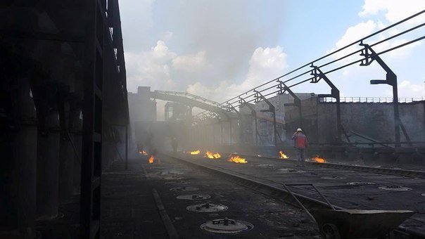 Разрушения на Авдеевском коксохимическом заводе