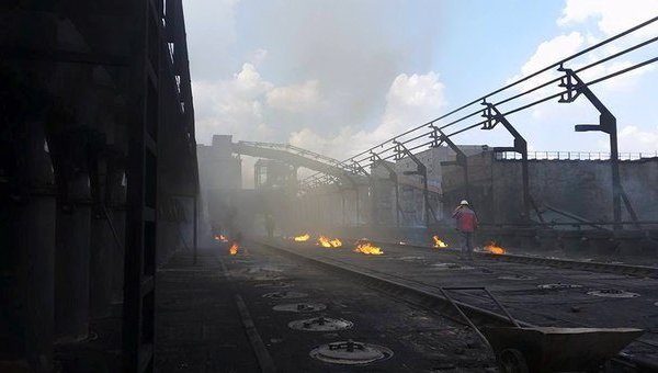 Разрушения на Авдеевском коксохимическом заводе