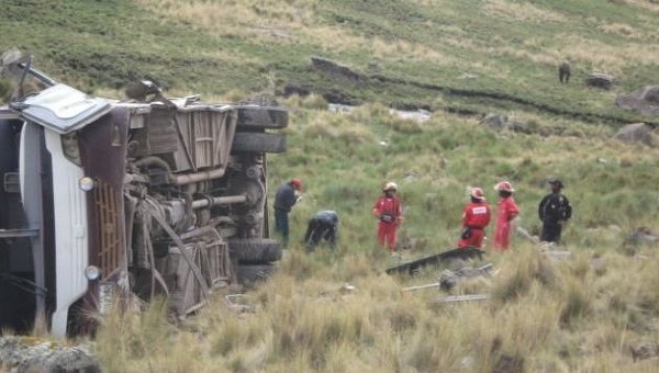 Авария с автобусом в Перу