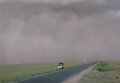 Песчаная буря в Китае. Видео