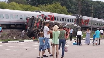 Поезд в Белгородской области столкнулся с грузовиком