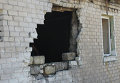 Разрушения в результате боев в Донбассе