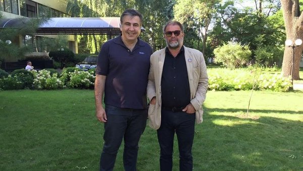 Михаил Саакашвили и Борис Гребенщиков в Одессе