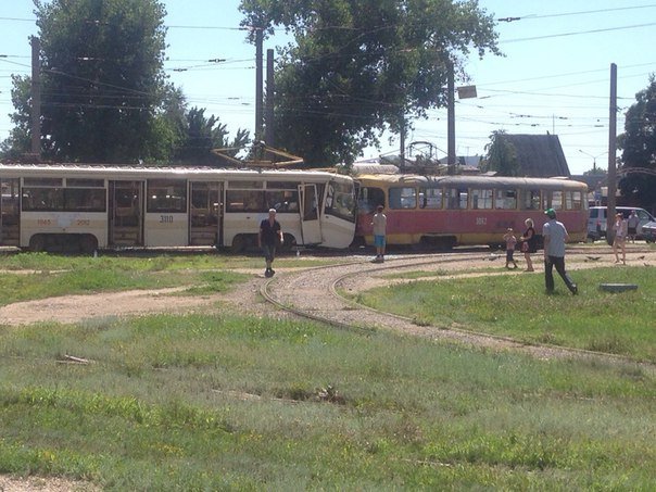 Столкновения трамваев в Харькове