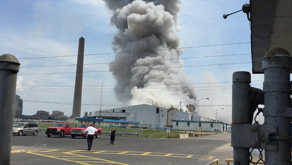 Взрыв на алюминиевом заводе в США