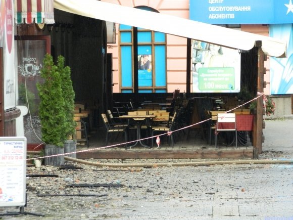 Последствия пожара в Тернополе