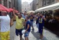 Болельщики турецкого Фенербахче перед матчем с Шахтером во Львове