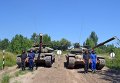 Обучение украинских танкистов