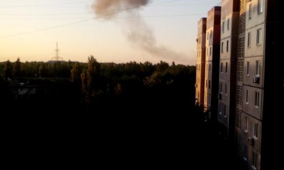 Мощный взрыв в Донецке