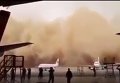 Песчанная буря в Иордании