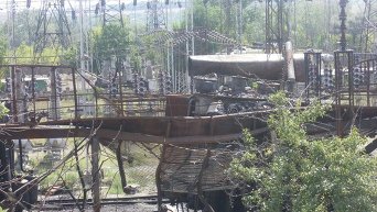 Обстрелы Луганской ТЭС и повреждения ЛЭП Лисичанская