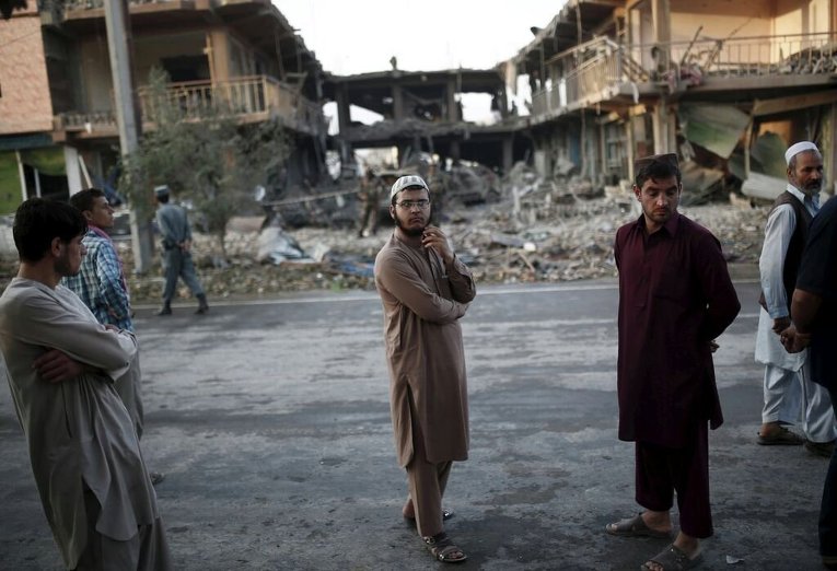 На месте взрыва в Кабуле