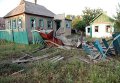 Разрушенные частные дома в Иловайске в августе 2014 года
