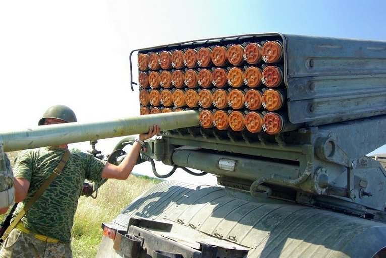 Учения украинских артиллеристов
