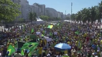 Масштабные акции протеста в Бразилии. Видео