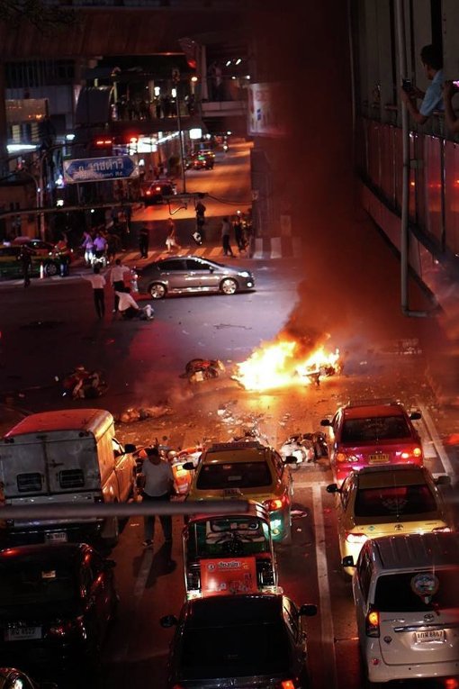 Последствия взрыва в столице Таиланда