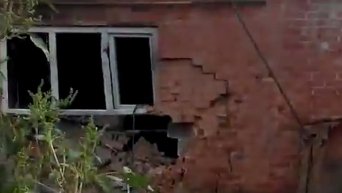 Разрушения в Марьинке после обстрелов