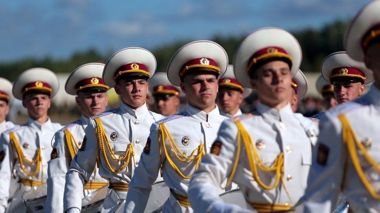 Подготовка военнослужащих к параду ко Дню Независимости