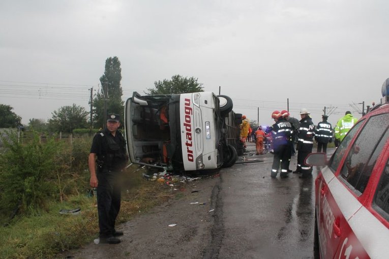 Авария автобуса с украинцами в Румынии