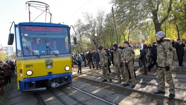 Трамвай в Киеве. Архивное фото