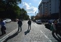 Перекрытие улицы Грушевского перед Кабмином