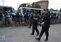Задержания фанатов на станции метро Арсенальная