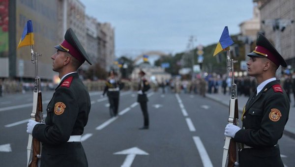 Репетиция парада ко Дню независимости Украины
