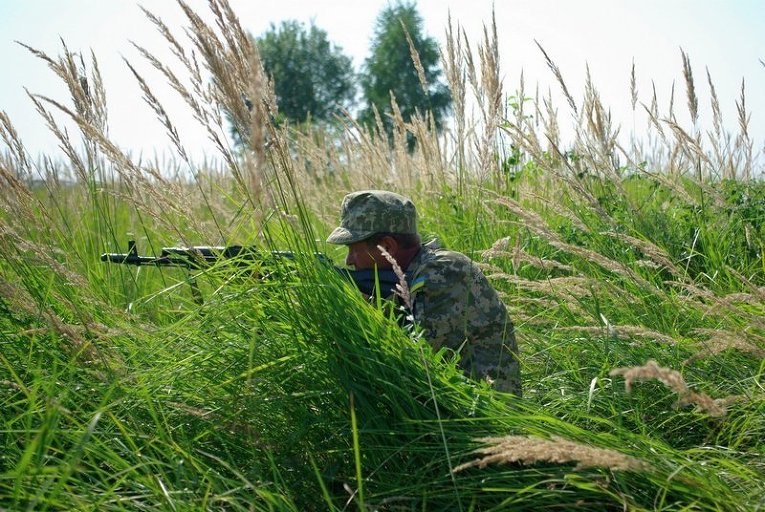 Тактические учения мобилизованных военных во Львовской области
