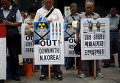 Анти-северокорейский митинг в центре Сеула, Южная Корея