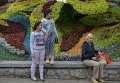 Выставка цветов на Певческом поле в Киеве