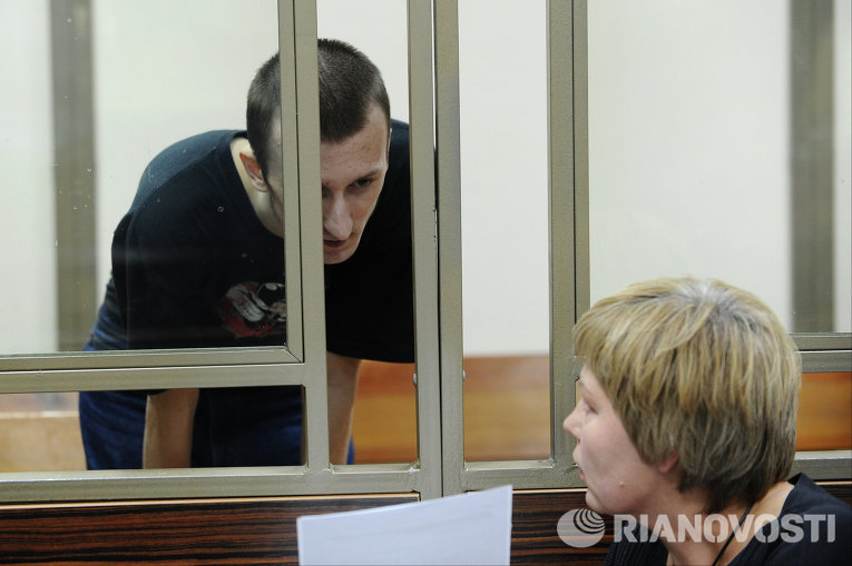Александр Кольченко во время оглашения приговора в Северо-Кавказском окружном военном суде