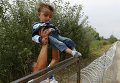 Беженцы из Сирии на сербско-венгерской границе