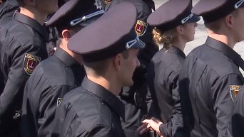 Присяга патрульной полиции в Одессе. Видео