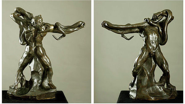 Скульптура Человек со змеей Огюста Родена