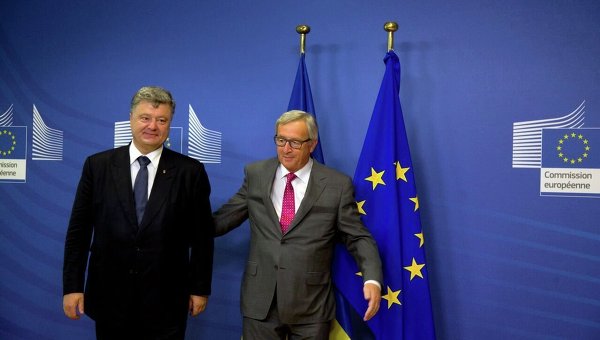 Встреча президента Петра Порошенко и главы Еврокомиссии Жана-Клода Юнкера