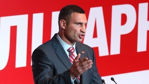 Виталий Кличко на съезде БПП Солидарность и УДАРа
