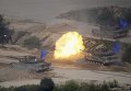 Южнокорейские танки на учебных стрельбах в демилитаризованной зоне