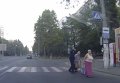 Одесский полицейский переводит через дорогу бабушку. Видео
