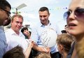 Виталий Кличко посетил новую пешеходную зону на Почтовой площади