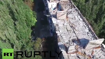 Разрушения в Донецке: съемка с беспилотника. Видео