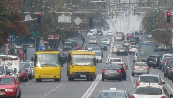 Дорожное движение в Киеве