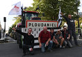 Акция протеста фермеров в Париже