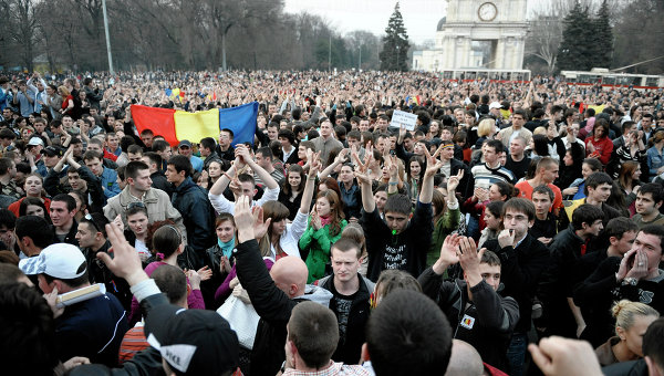 Акция протеста в Кишиневе. Архивное фото