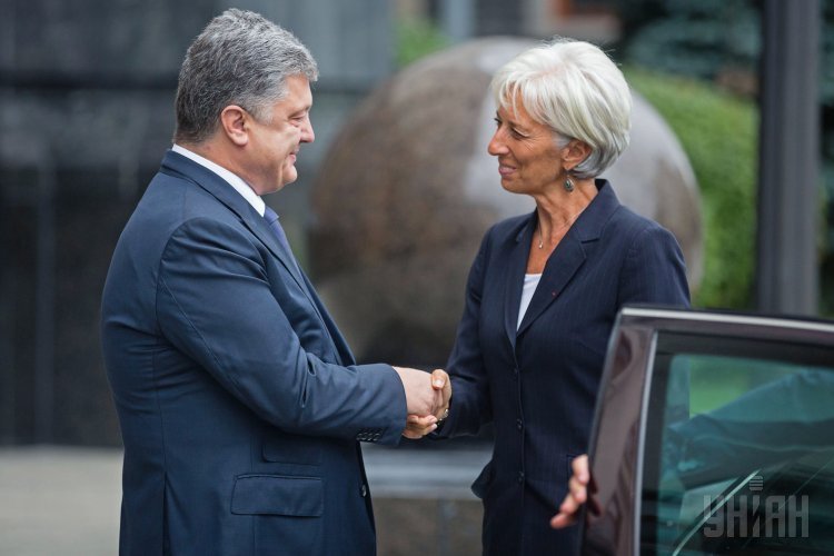 Встреча Порошенко и Лагард в Киеве