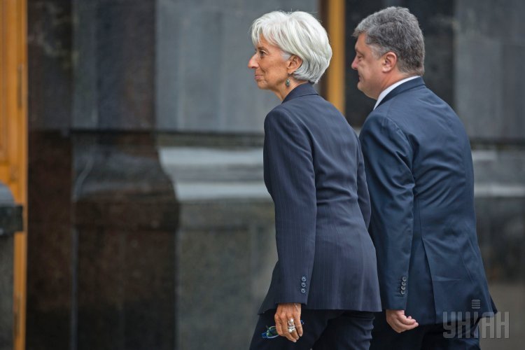 Встреча Порошенко и Лагард в Киеве