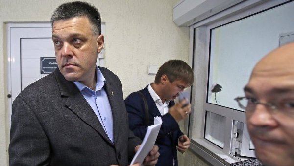 Олег Тягнибок на допросе в МВД