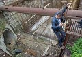 Главный самотечный канализационный коллектор Киева. Виталий Кличко на месте ремонтных работ