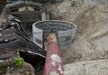 Ремонтные работы на главном самотечном канализационном коллекторе Киева