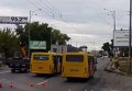 Столкновение маршрутки и фуры в Киеве
