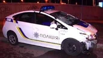 Авария патрульной полиции в Киеве